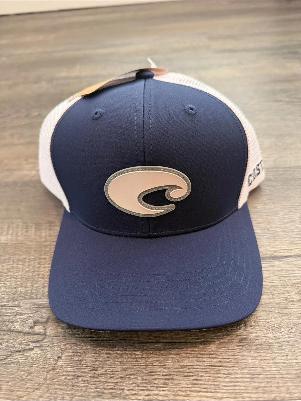 Costa Navy Blue/White Core Performance Mesh Snap Back Trucker Hat